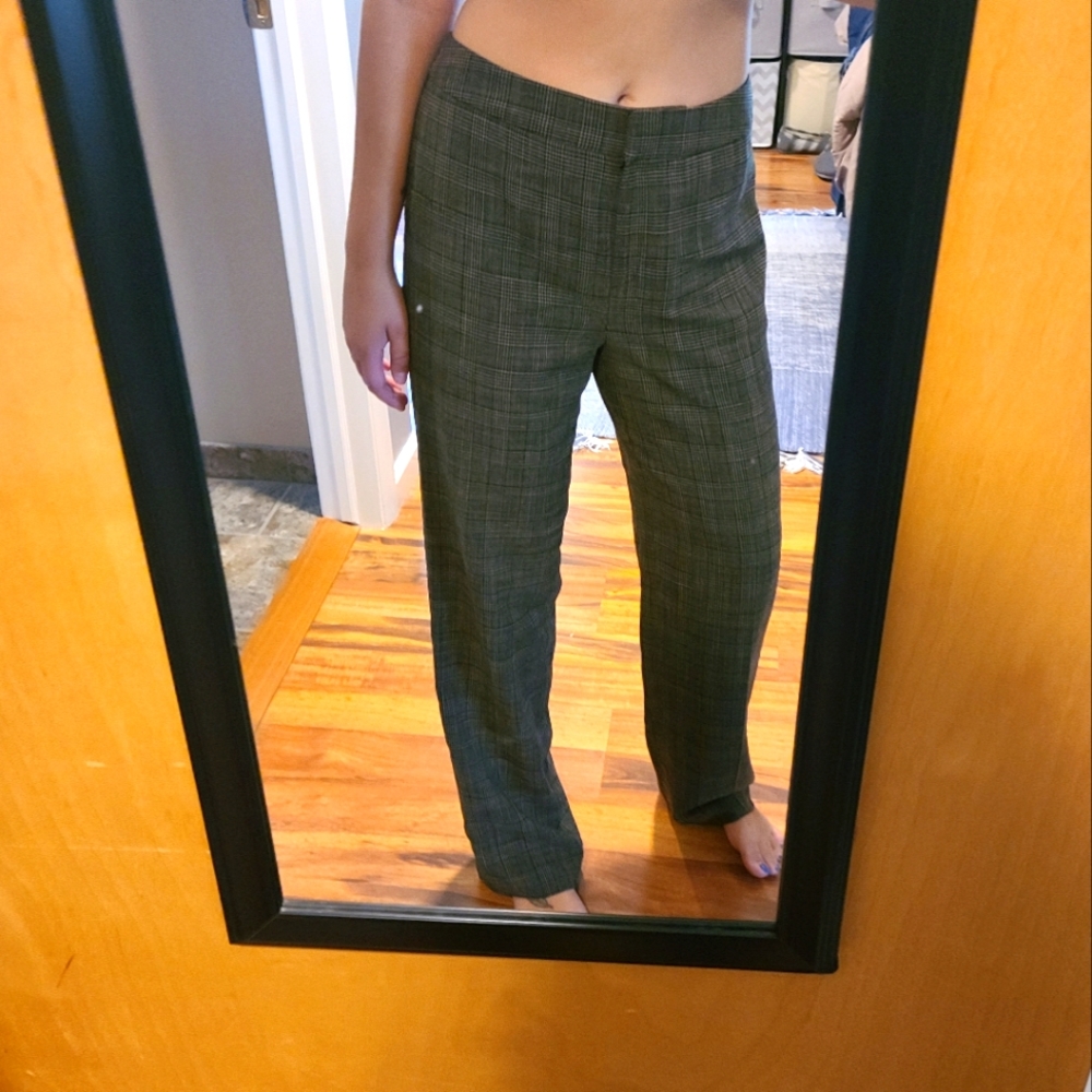 Vintage checkered dress pants